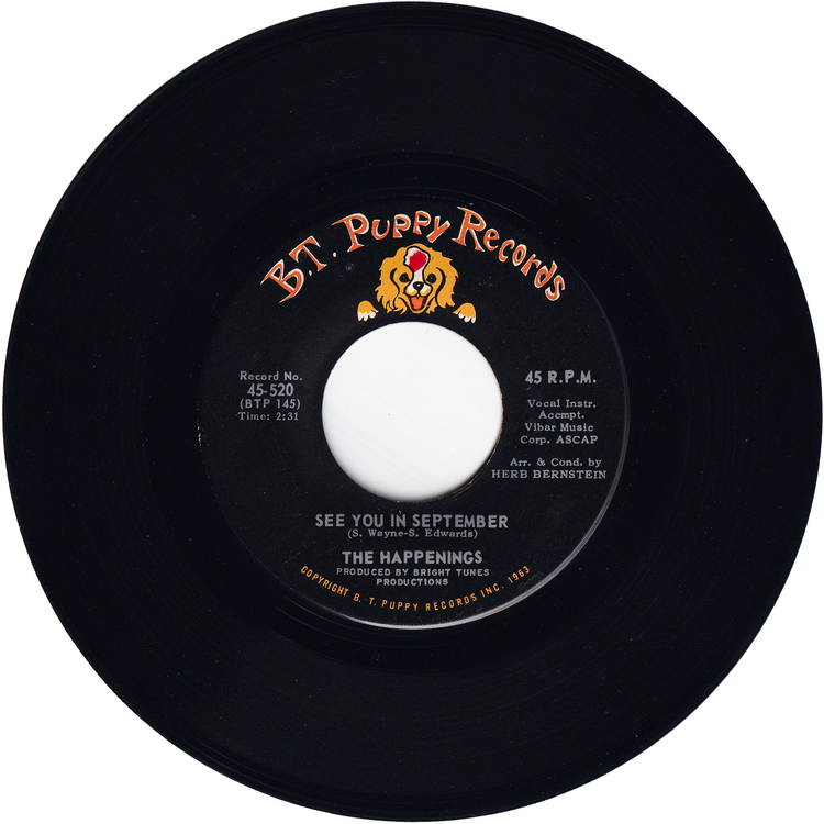 The Happenings - See You In September / He Thinks He's A Hero [Rockaway Pressing]