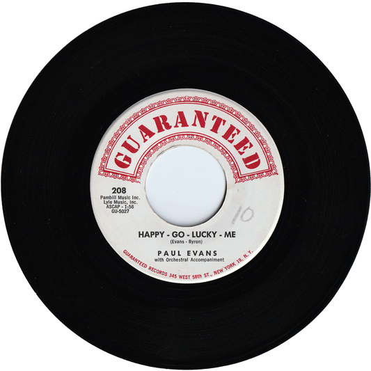 Paul Evans - Happy-Go-Lucky-Me / Fish In The Ocean (Bubbly Bum Bum)