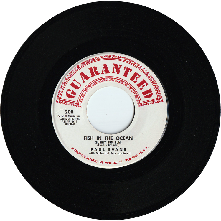 Paul Evans - Happy-Go-Lucky-Me / Fish In The Ocean (Bubbly Bum Bum)