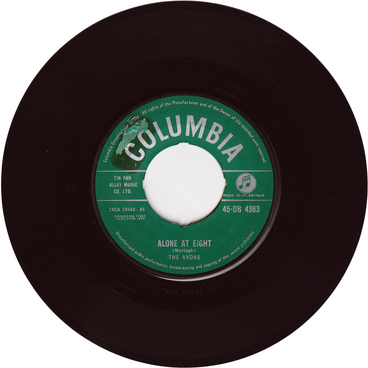 The Avons - Seven Little Girls Sitting In The Back Seat / Alone At Eight [UK]