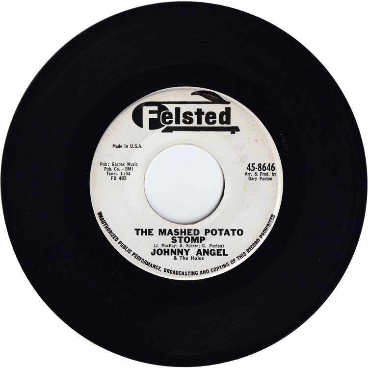 Johnny Angel & The Halos - The Mashed Potato Stomp / (If I Had) One More Tomorrow [Promo]