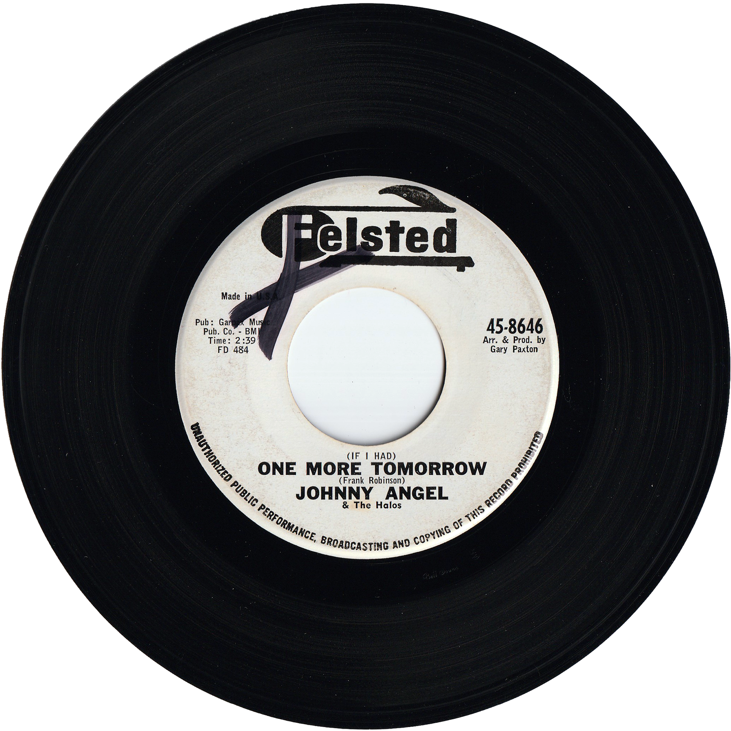 Johnny Stomp Johnny Angel & The Halos - The Mashed Potato Stomp / (If I Had) One Mo ...