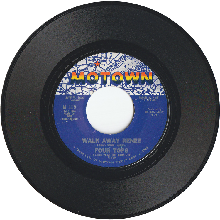 The Four Tops - Walk Away Renee / Your Love Is Wonderful [Styrene, Monarch Pressing]