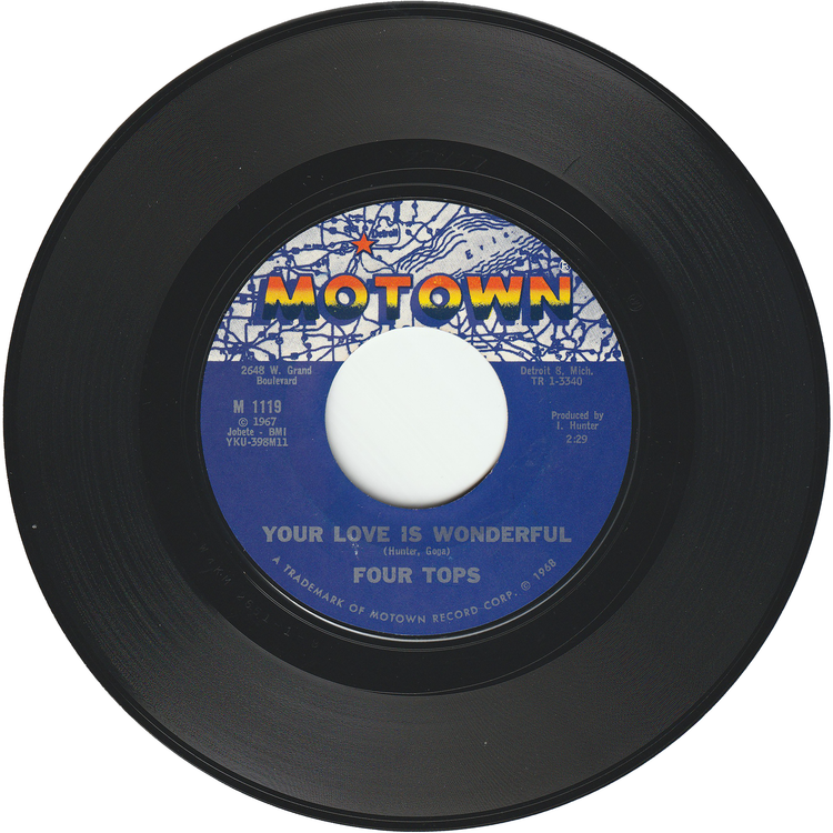 The Four Tops - Walk Away Renee / Your Love Is Wonderful [Styrene, Monarch Pressing]