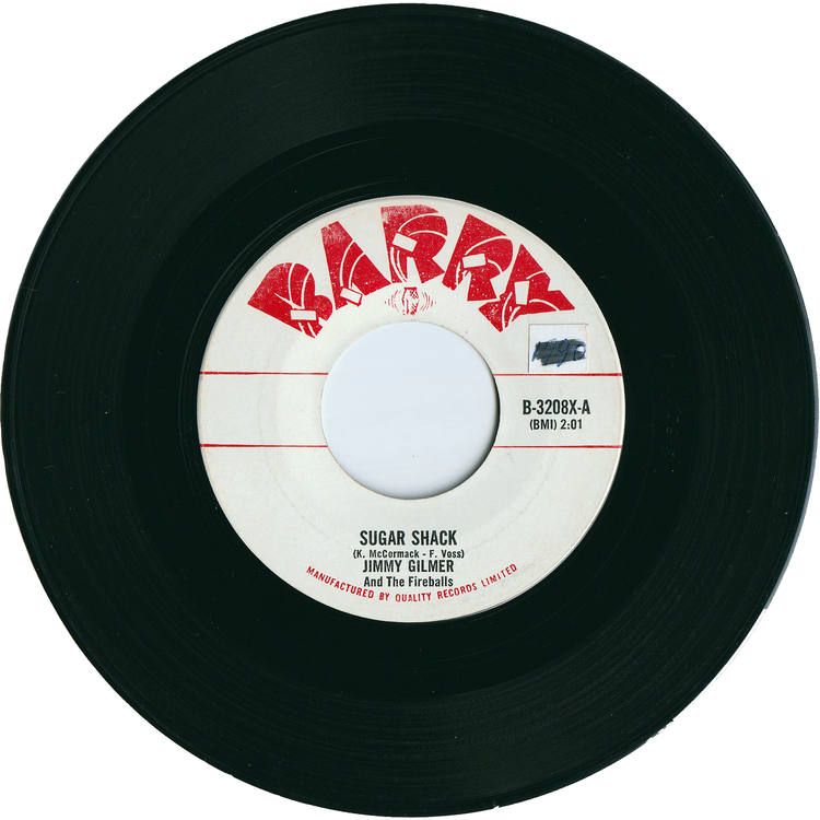 Jimmy Gilmer & The Fireballs - Sugar Shack / My Heart Is Free [Canada]