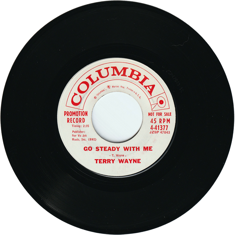 Terry Wayne - You'll Cry / Go Steady With Me [Promo]