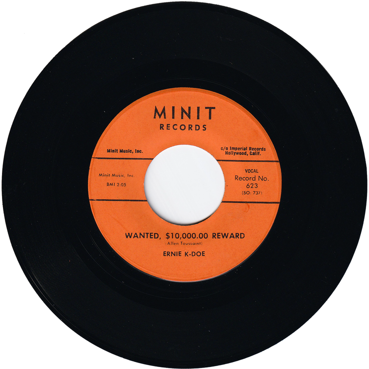 Ernie K-Doe - Mother In Law / Wanted, $10,000.00 Reward