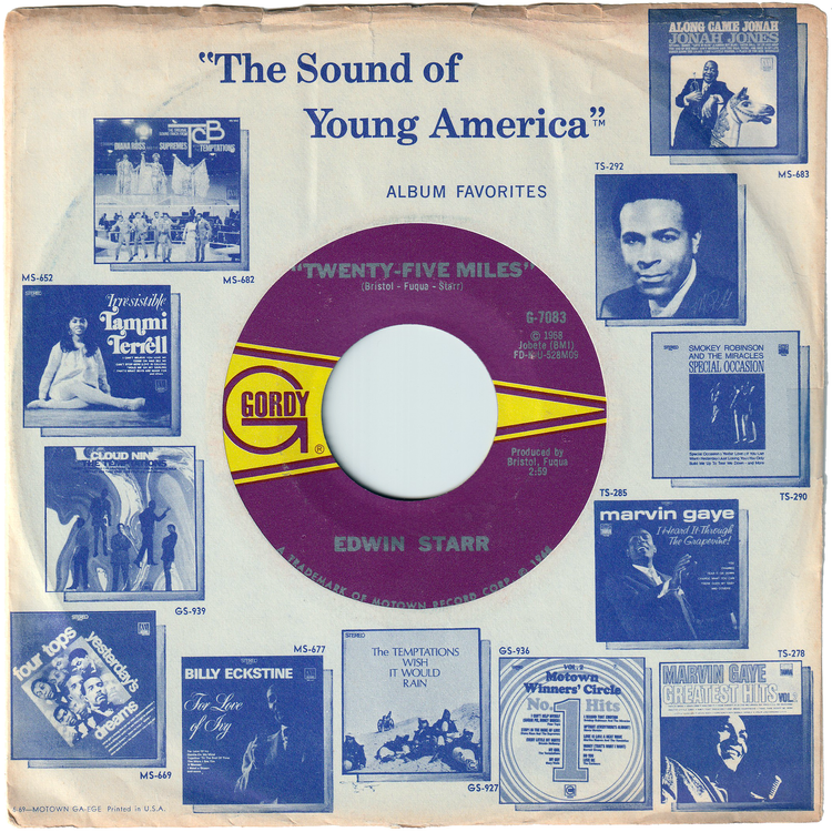 Edwin Starr - Twenty-Five Miles / Love Is My Destination [Styrene, Monarch Pressing]