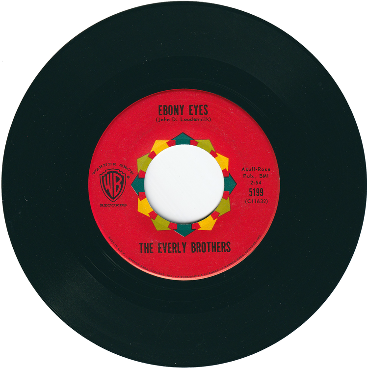 The Everly Brothers - Walk Right Back / Ebony Eyes [Vinyl, Rockaway Pressing, w/PS]