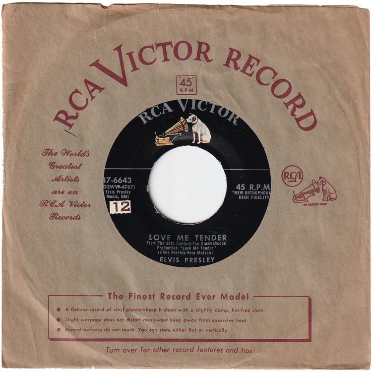 Elvis Presley - Love Me Tender / Anyway You Want Me (That's How I Will Be) [Silver Line Label]