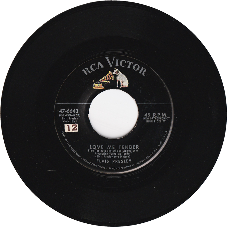 Elvis Presley - Love Me Tender / Anyway You Want Me (That's How I Will Be) [Silver Line Label]
