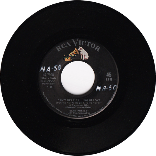 Elvis Presley - Can't Help Falling In Love / Rock-a-Hula Baby [Vinyl, Indianapolis Pressing]