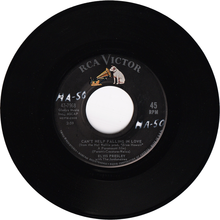 Elvis Presley - Can't Help Falling In Love / Rock-a-Hula Baby [Vinyl, Indianapolis Pressing]