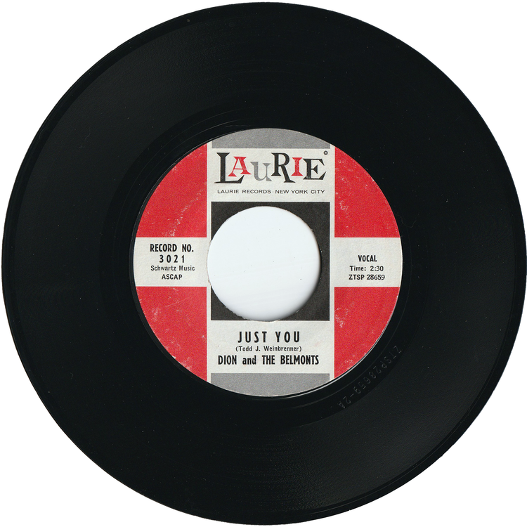 Dion & The Belmonts - Don't Pity Me / Just You [Styrene, Bridgeport Pressing]