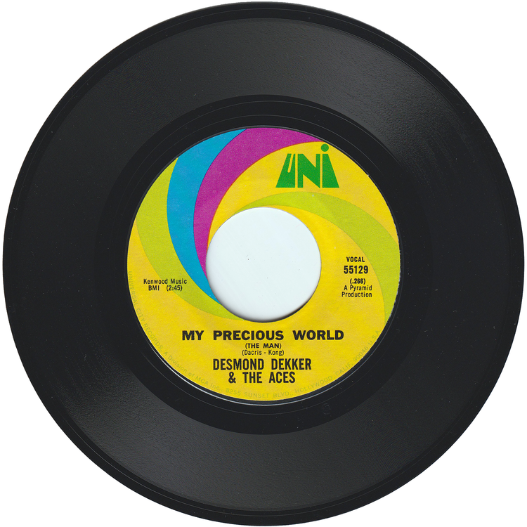 Desmond Dekker & The Aces - Israelites / My Precious World [1st.press, Styrene, Monarch Pressing]