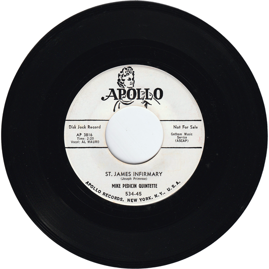 Mike Pedicin Quintet - St. James Infirmary / Hey Pop Give Me The Keys [Promo]