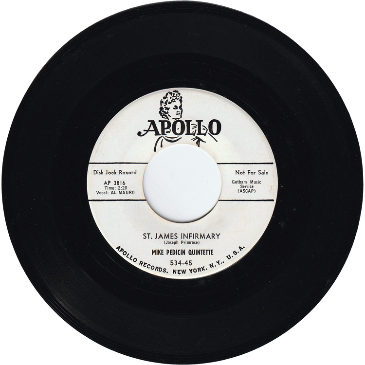 Mike Pedicin Quintet - St. James Infirmary / Hey Pop Give Me The Keys [Promo]