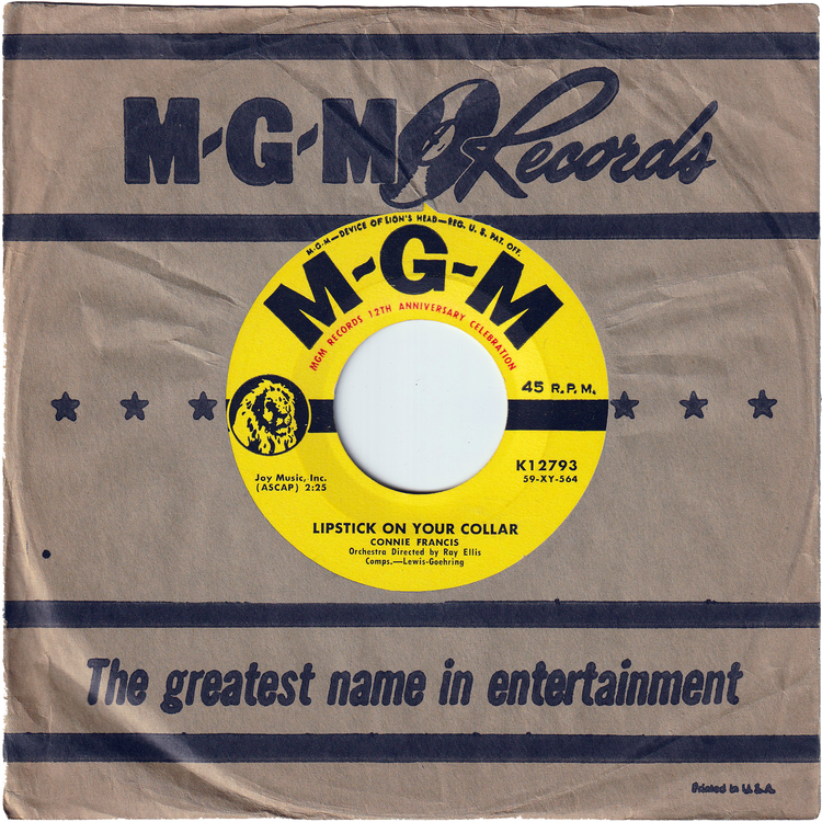 Connie Francis - Lipstick On Your Collar / Frankie