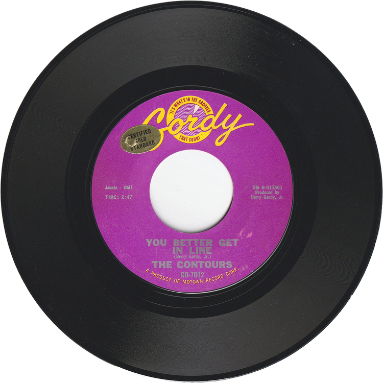 The Contours - Shake Sherry / You Better Get In Line