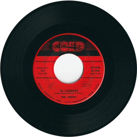 The Crests - 16 Candles / Beside You [Vinyl, Hollywood Pressing]