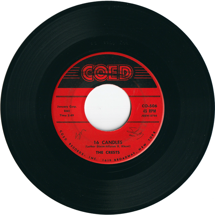 The Crests - 16 Candles / Beside You [Vinyl, Hollywood Pressing]
