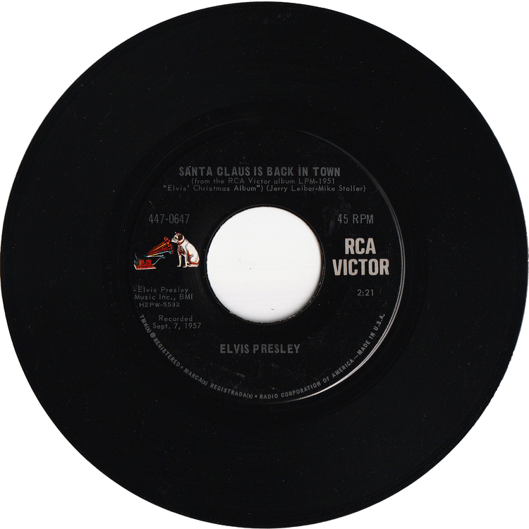 Elvis Presley - Blue Christmas / Santa Claus Is Back In Town [70's Re-Issue]