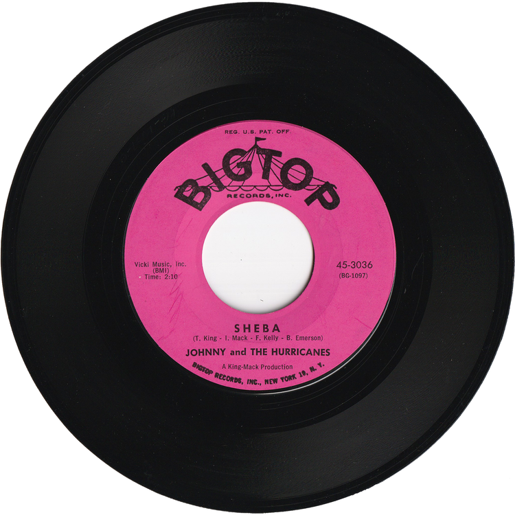 Johnny & The Hurricanes - Sheba / Down Yonder [Styrene, Monarch Pressing]