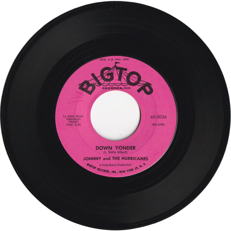 Johnny & The Hurricanes - Sheba / Down Yonder [Styrene, Monarch Pressing]