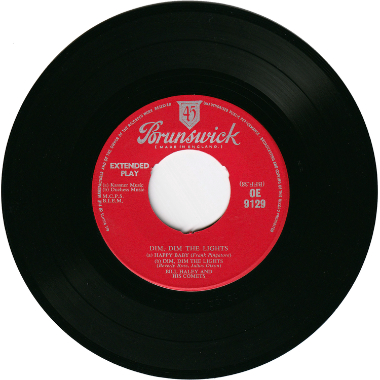 Bill Haley & his Comets - Dim, Dim The Lights [UK, 4 tracks EP]