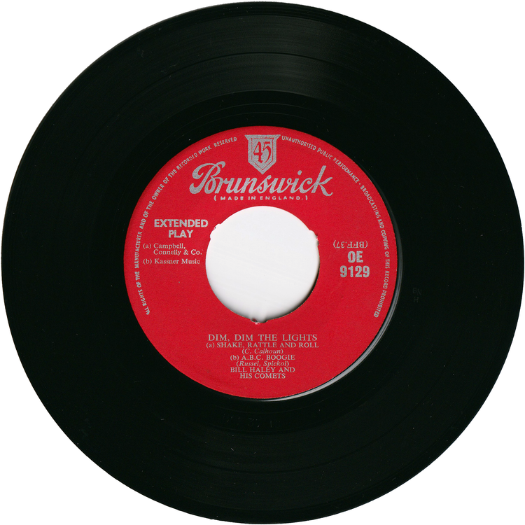 Bill Haley & his Comets - Dim, Dim The Lights [UK, 4 tracks EP]