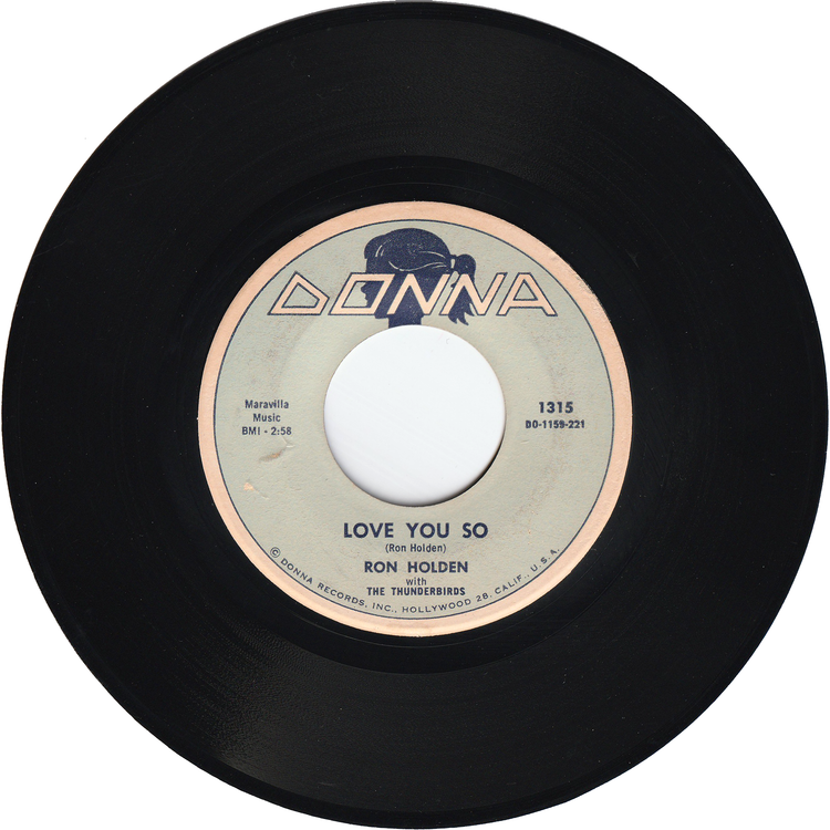 Ron Holden - Love You So / My Babe [DONNA Light Blue Label]