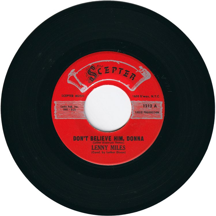 Lenny Miles - Don't Believe Him, Donna / Invisible