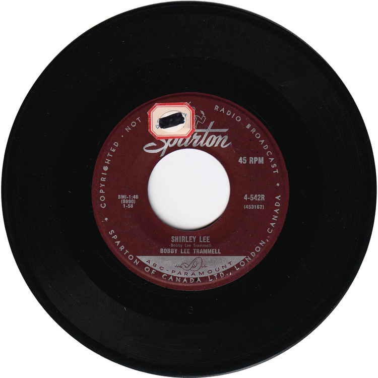Bobby Lee Trammell - Shirley Lee / I Sure Do Love You Baby [Canada]