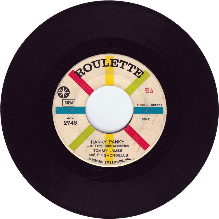 Tommy James & The Shondells - Hanky Panky / Thunderbolt [Greece]