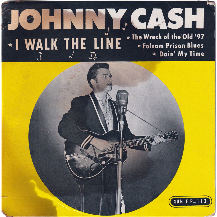 Johnny Cash - I Walk The Line [7", 45 rpm, 4 tracks EP, Picture Sleeve]