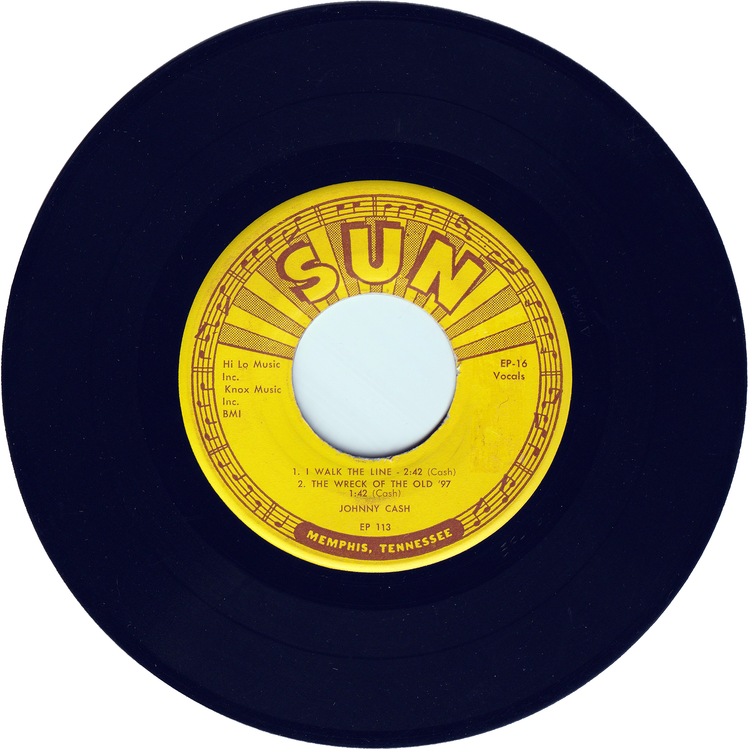 Johnny Cash - I Walk The Line [7", 45 rpm, 4 tracks EP, Picture Sleeve]