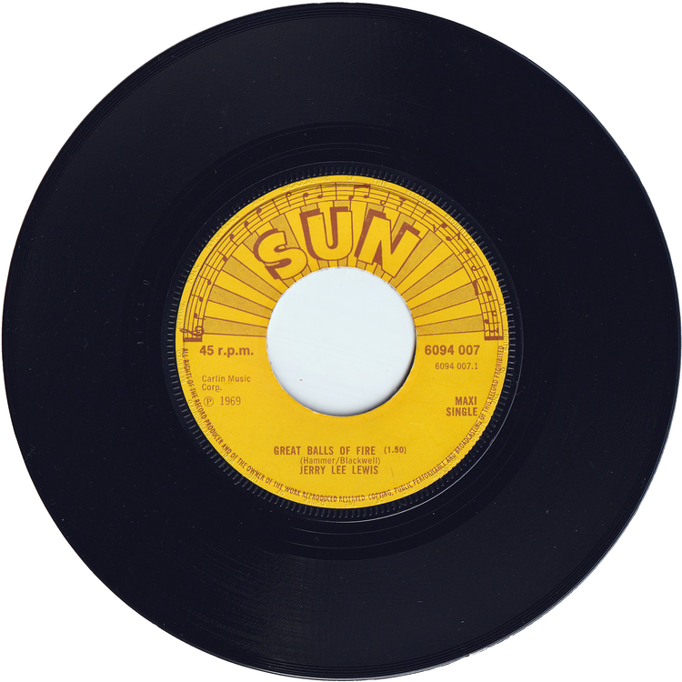 Jerry Lee Lewis - Great Balls Of Fire / Whole Lot Of Shakin' Goin' On + High School Confidential [60's Re-Issue, Maxi-Single]