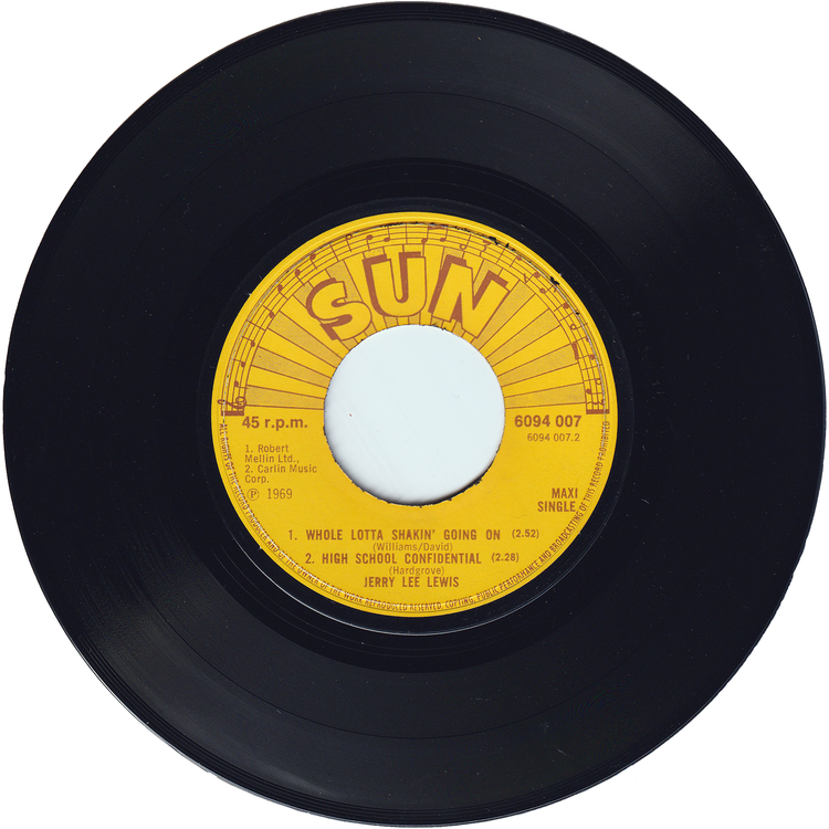 Jerry Lee Lewis - Great Balls Of Fire / Whole Lot Of Shakin' Goin' On + High School Confidential [60's Re-Issue, Maxi-Single]