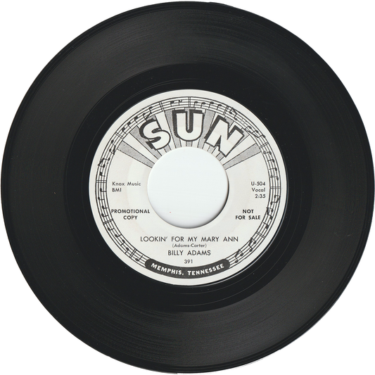 Billy Adams - Lookin' For My Mary Ann / Trouble In Mind [Promo]