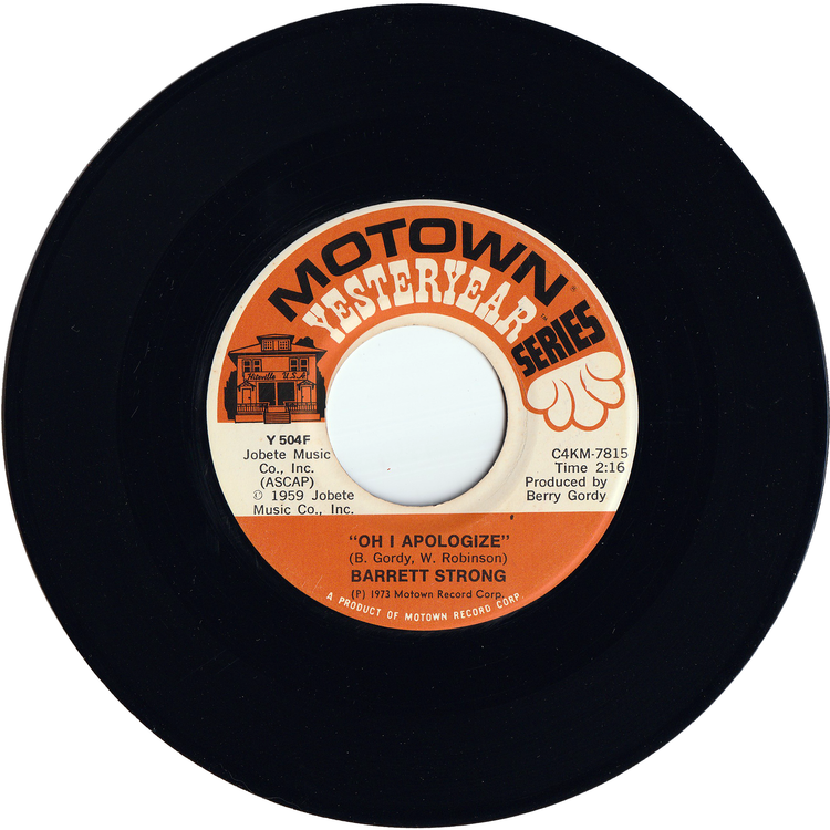 Barrett Strong - Money (That's What I Want) / Oh I Apologize [Re-Issue]