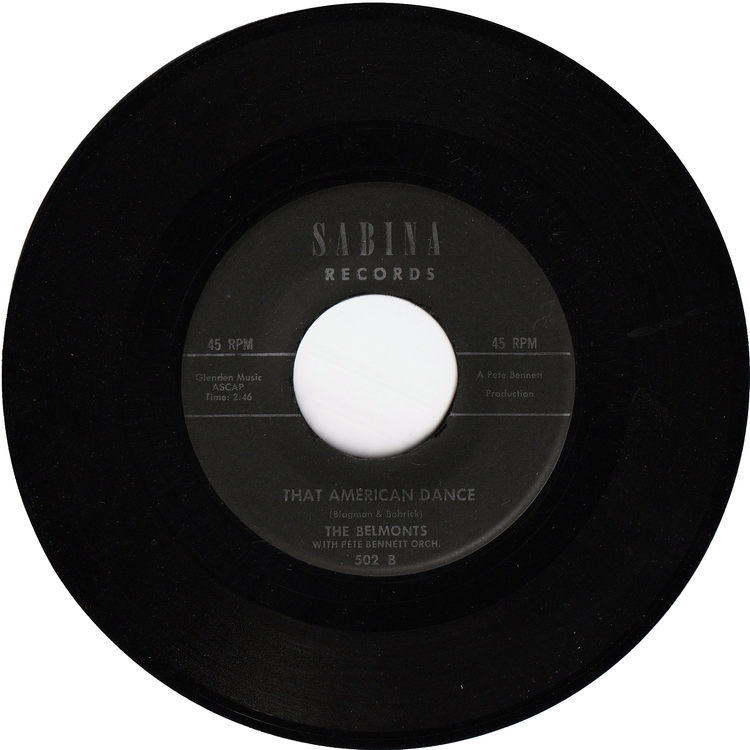 The Belmonts - That American Dance / I Need Some One