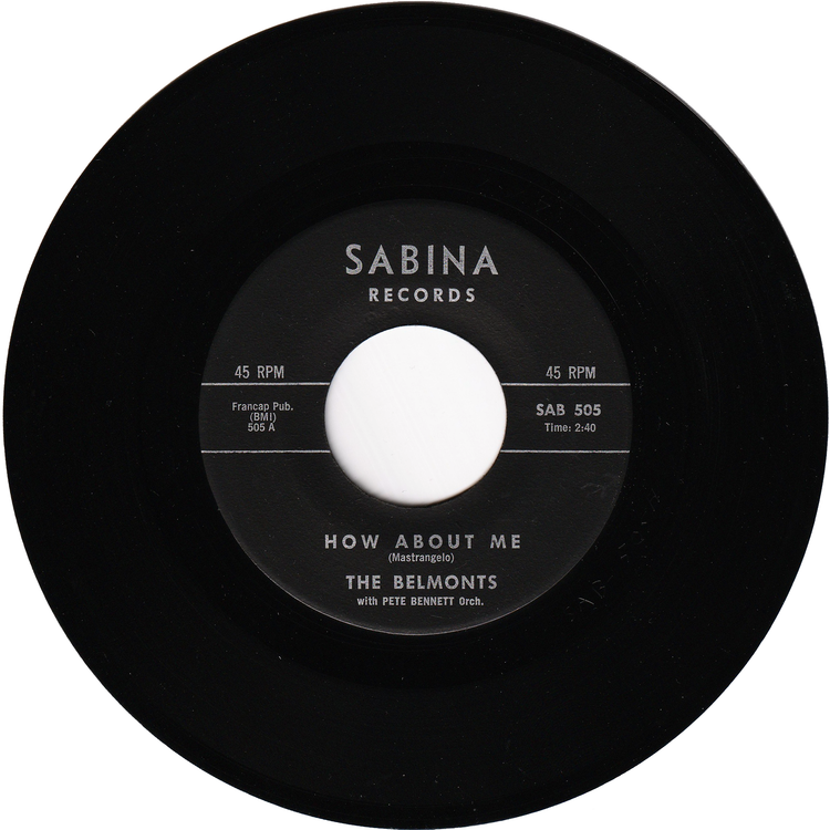 The Belmonts - Come On Little Angel / How About Me [Alco Pressing]