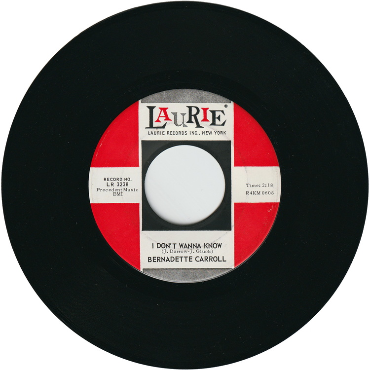 Bernadette Carroll - Party Girl / I Don't Wanna Know [Vinyl, Rockaway Pressing]