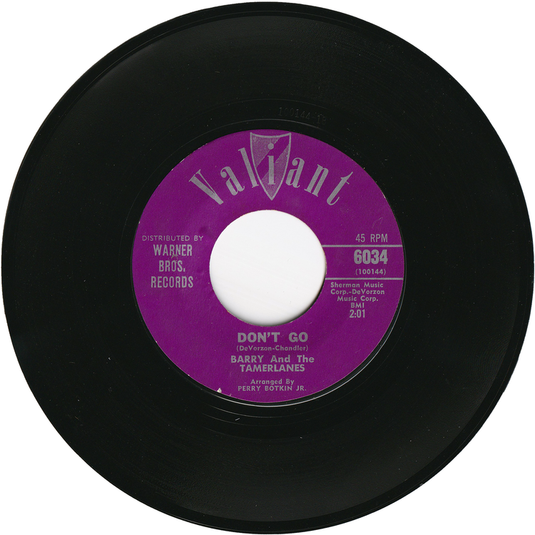 Barry & The Tamerlanes - I Wonder What She's Doing Tonight / Don't Go