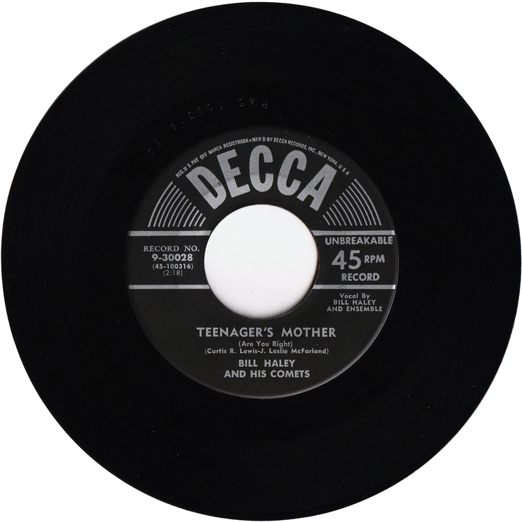 Bill Haley & his Comets - Rip It Up / Teenager's Mother (Are You Right?) [1st Pressing]