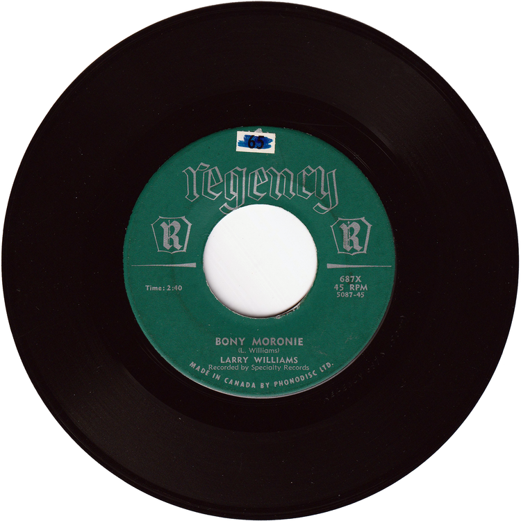 Larry Williams - Bony Moronie / You Bug Me Baby [Canada]