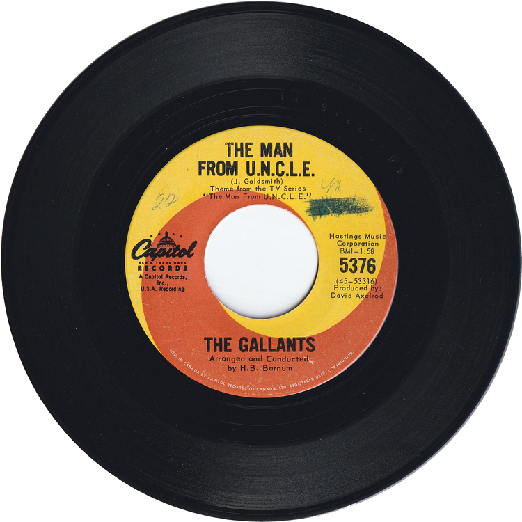 The Gallants - The Man from U.N.C.L.E. / The Vagabond [Canada]