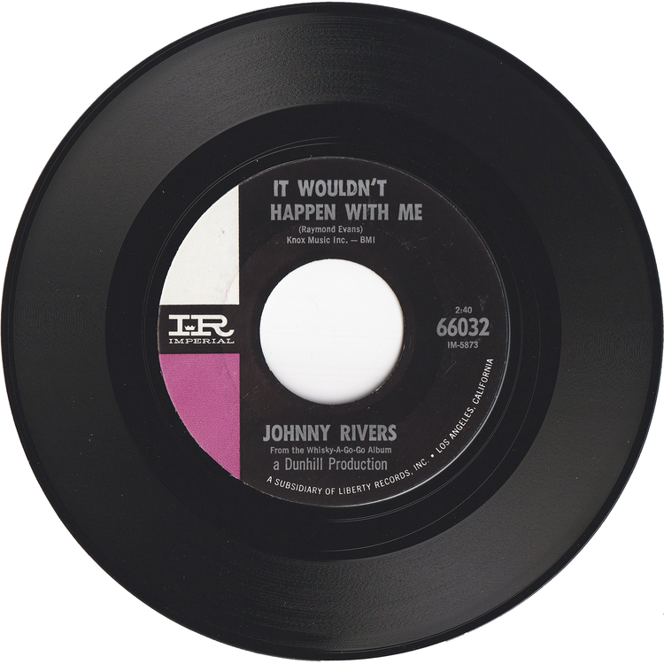 Johnny Rivers - Memphis / It Wouldn't Happen With Me [Styrene, Monarch Pressing]