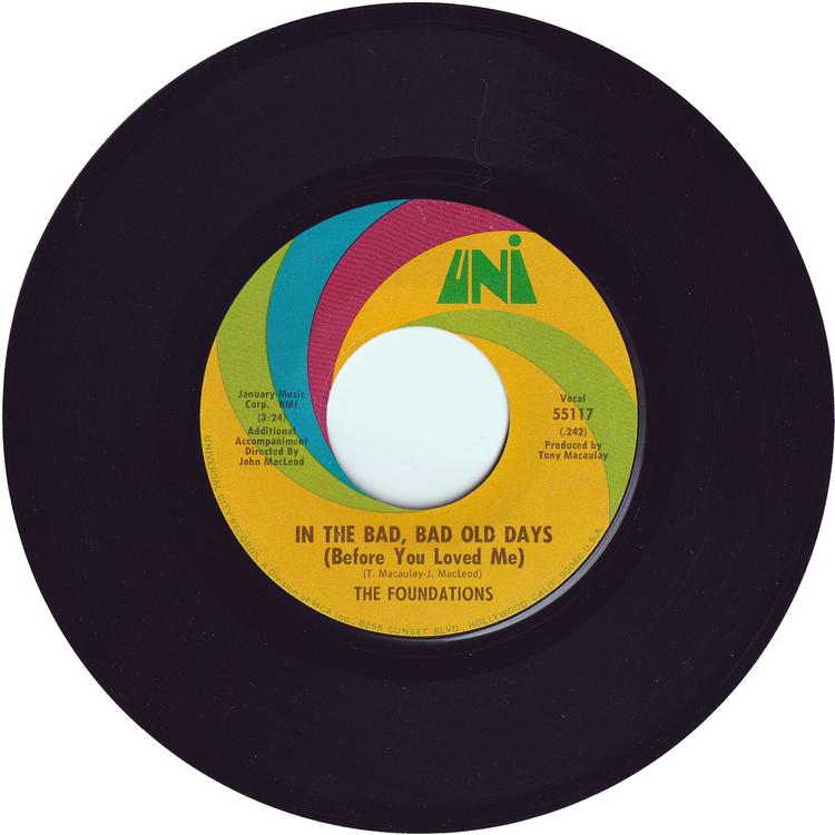 The Foundations - In The Bad, Bad, Old Days (Before You Loved Me) / Give Me Love