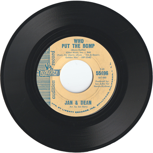 Jan & Dean - Who Put The Bomp / My Favorite Dream [Promo]